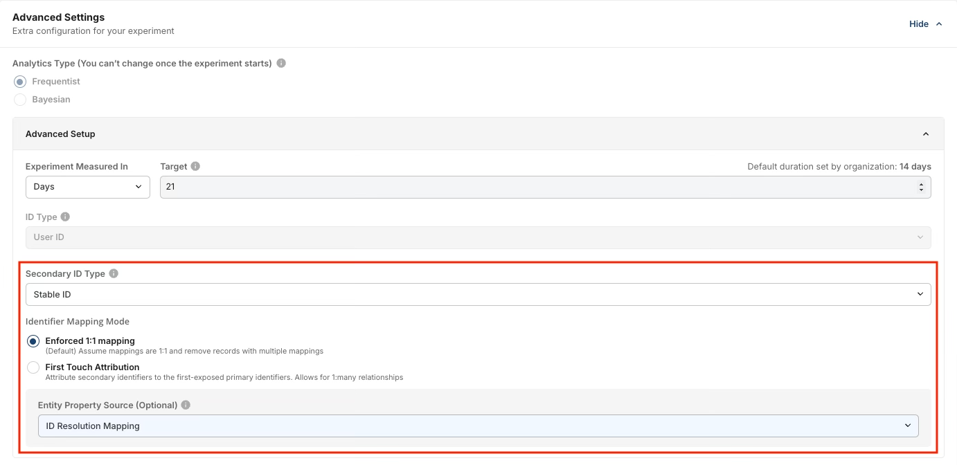 ID Resolution Modes