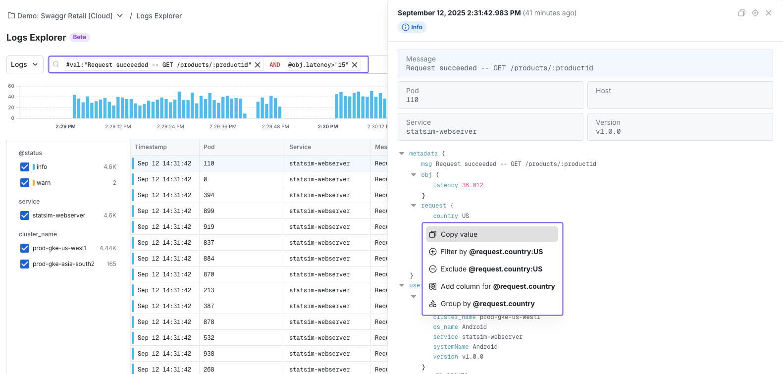 Logs Explorer Overview
